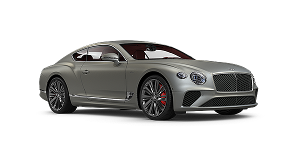 Bentley Luxembourg Bentley GT Speed coupe in Extreme Silver paint front 34
